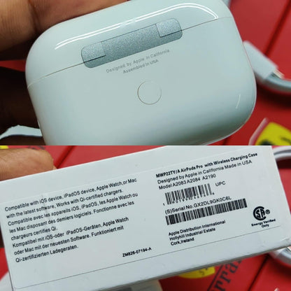 Apple Airpords Pro USA + Free Cover - Design by Apple in California USA - 100% Original Full ANC Control, Clear Sound Quality and Long battery timing Stile Gadget