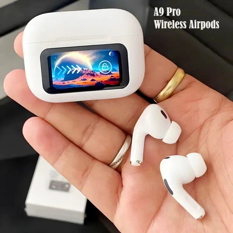 Latest V20 LED  touch screen Earbuds ANC+ENC Noise Cancelling - Premium Quality Stile Gadget