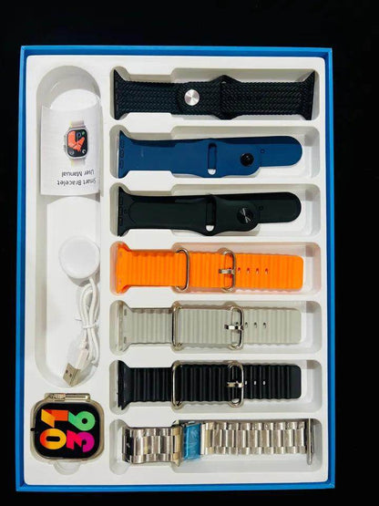 crown s10 plus series 10, 10 in 1, Sports Mode, Bluetooth Calling, Built-in GPS, Fitness Tracker - Stile Gadget