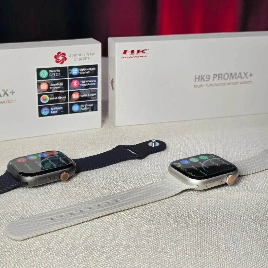 HK9 ProMAX+ Smart Watch, Series 9 AMOLED AI CHATGPT - Upgraded Version - Stile Gadget