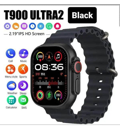 T900 Ultra 2 Smart Watch, High quality hd display with premium quality Strap Full Touch Watch for Men & Women - Stile Gadget