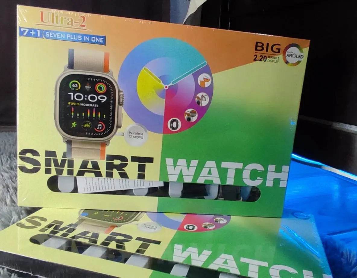 Ultra 2, 7+1 Smartwatch - High Quality Display with Latest Functions - Stile Gadget