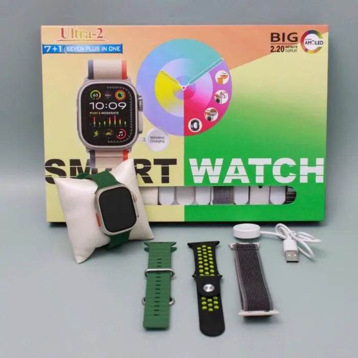 Ultra 2, 7+1 Smartwatch - High Quality Display with Latest Functions - Stile Gadget