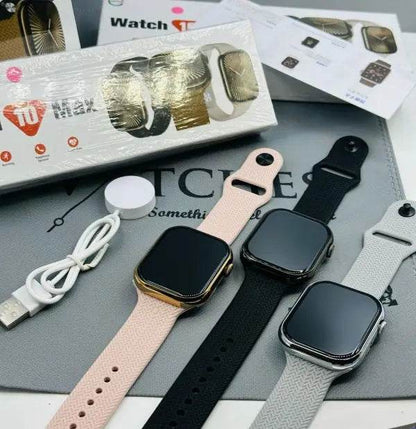 Watch 10 Max | New Model Series 10 Max Smart Watch | Stainless Steel Body With High Definition Edge Display | Bt Calling & Long Battery Life - Stile Gadget