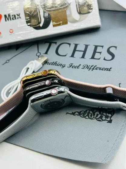 Watch 10 Max | New Model Series 10 Max Smart Watch | Stainless Steel Body With High Definition Edge Display | Bt Calling & Long Battery Life - Stile Gadget