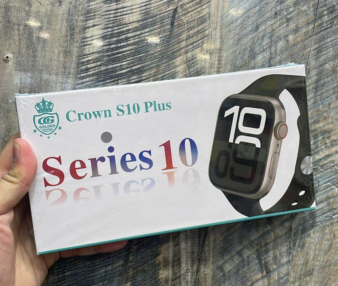 Crown Series 10 Apple Logo Smart Watch - 49mm Display Smooth LED Screen - Stile Gadget