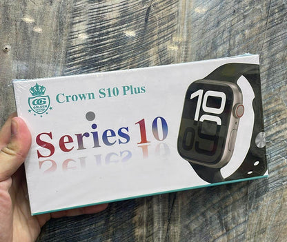 Crown Series 10 Apple Logo Smart Watch - 49mm Display Smooth LED Screen - Stile Gadget