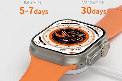 crown s10 plus series 10, 10 in 1, Sports Mode, Bluetooth Calling, Built-in GPS, Fitness Tracker - Stile Gadget