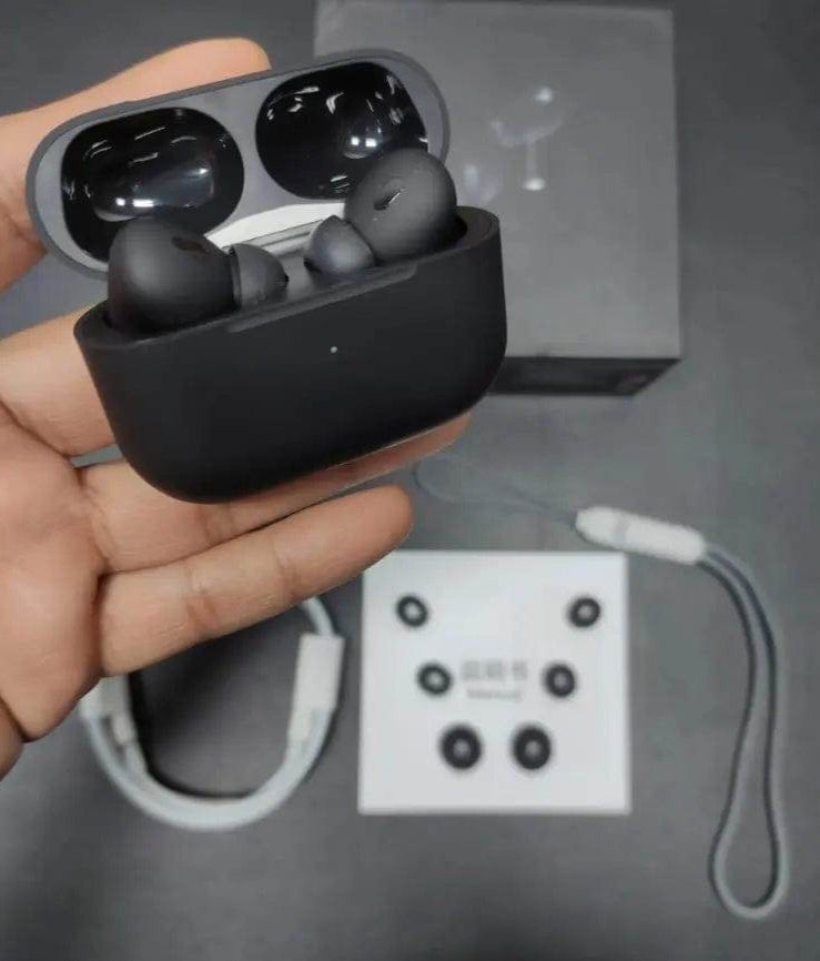 Apple Airpords Pro USA + Free Cover - Design by Apple in California USA - 100% Original Full ANC Control, Clear Sound Quality and Long battery timing - Stile Gadget