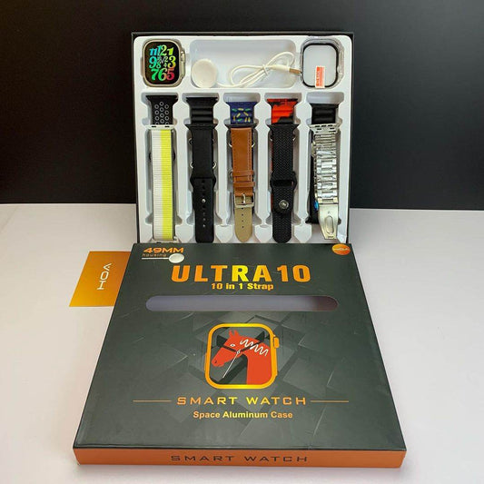 Latest Ultra 10 Smartwatch – 10-in-1 Series 8 with 2.0" HD Screen, 10 Straps & Advanced Health Tracking Stile Gadget