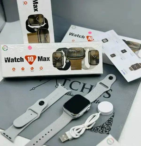 Watch 10 Max | New Model Series 10 Max Smart Watch | Stainless Steel Body With High Definition Edge Display | Bt Calling & Long Battery Life - Stile Gadget