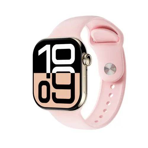 Crown Series 10 Apple Logo Smart Watch - 49mm Display Smooth LED Screen - Stile Gadget
