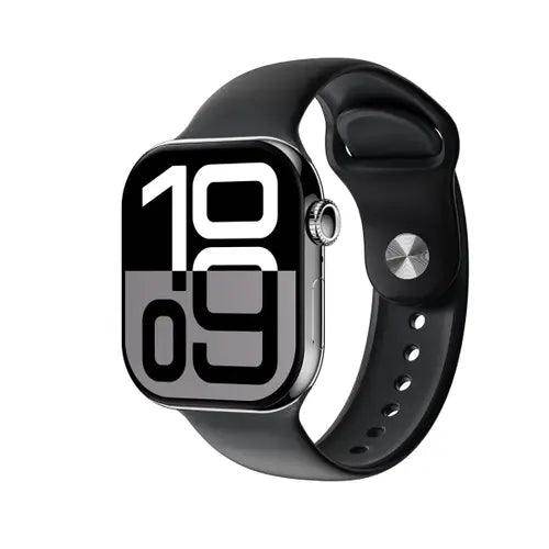 Crown Series 10 Apple Logo Smart Watch - 49mm Display Smooth LED Screen - Stile Gadget