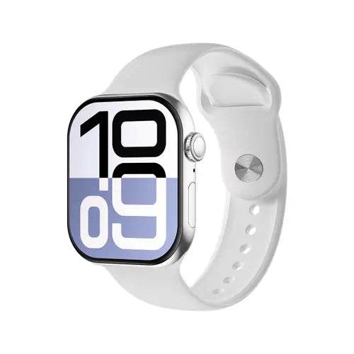 Crown Series 10 Apple Logo Smart Watch - 49mm Display Smooth LED Screen - Stile Gadget